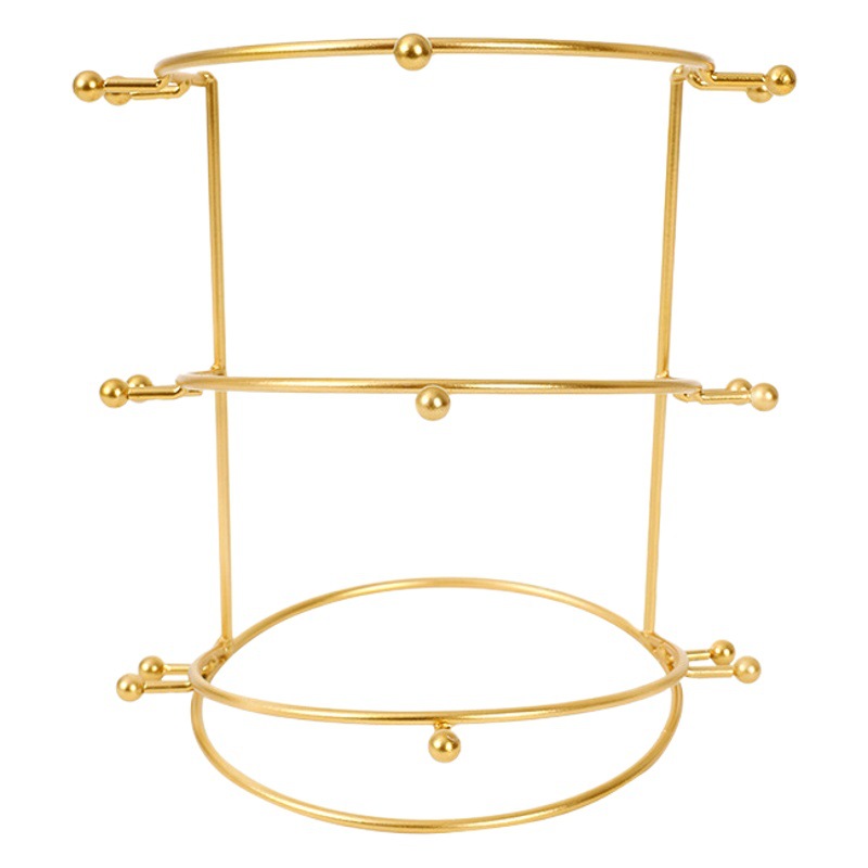 Bridal crown display rack hair accessories rack golden headdress metal display rack jewelry shooting live studio jewelry rack