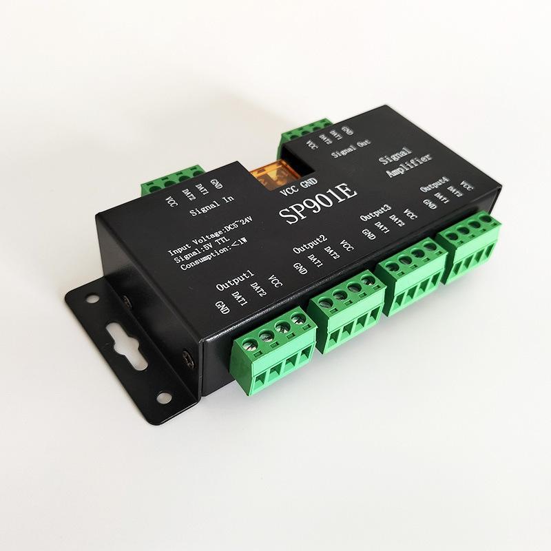 Picture of SP901E Phantom Lights with SPI Amplifier Multi-Channel Flow Back-flow Racing Synchronous Full-color Signal Expansion Sub-control
