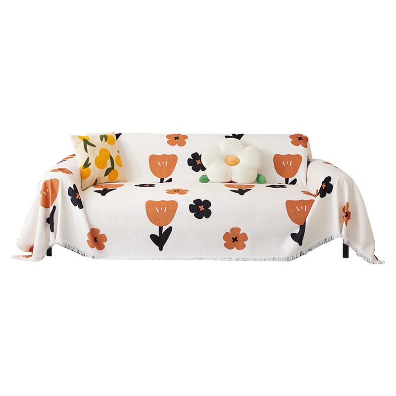 Picture of Sofa Cover Internet Popular Ins Sofa Cushion Cover Towel Anti-Cat Scratch Four Seasons Universal Sofa Cover Multi-Functional Non-Slip Cover Blanket