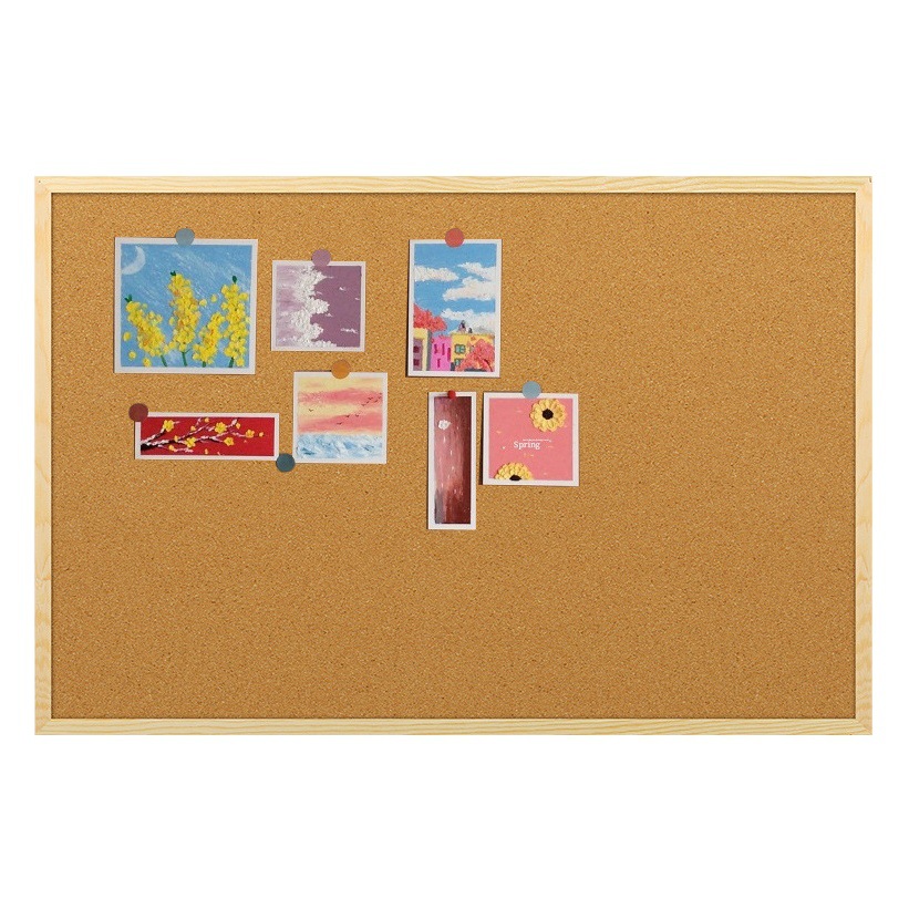 Cork Board single double-sided display board photo wall sticker home Message board ins style decorative desktop note board wall hanging
