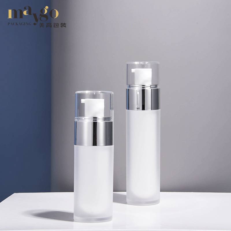 Skin Care Bottle 30/50ml Korean Style Vacuum Bottle Cosmetic Essence Emulsion Press Bottle Bottled for Travel