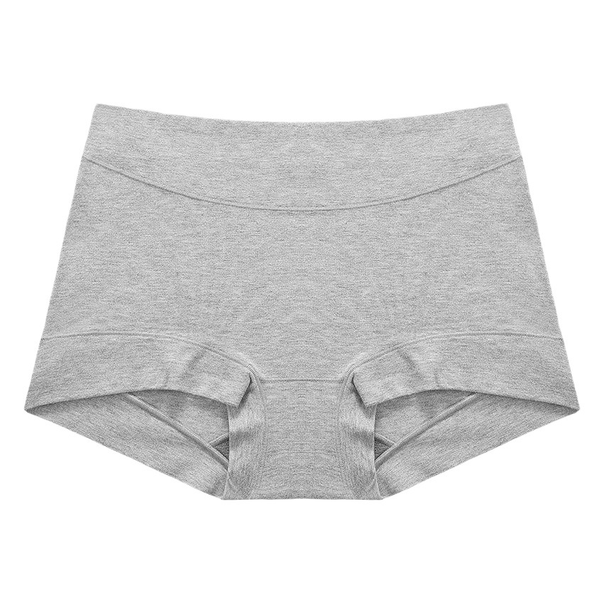 Girls' cotton antibacterial cotton graphene crotch mid-high waist breathable women's plus size belly contracting hip-wrapped boxers