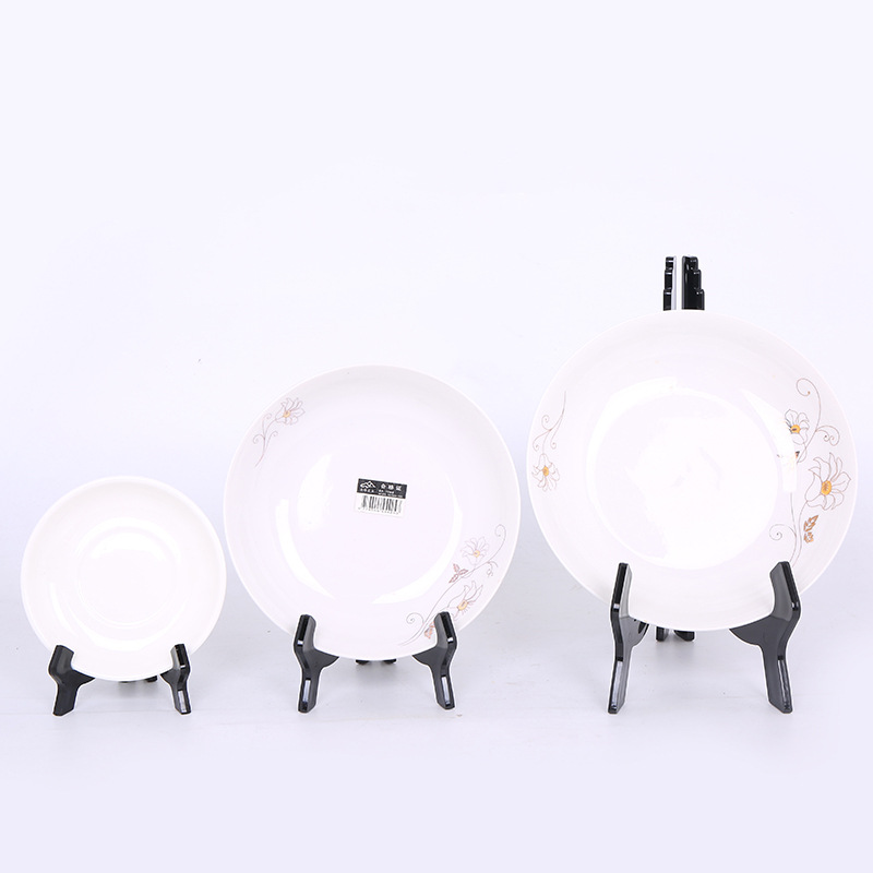 Picture of Acrylic Injection Transparent Plate Stand Tea Cake Stand Photo Frame Display Stand Decoration Medal Display Stand Home Accessories