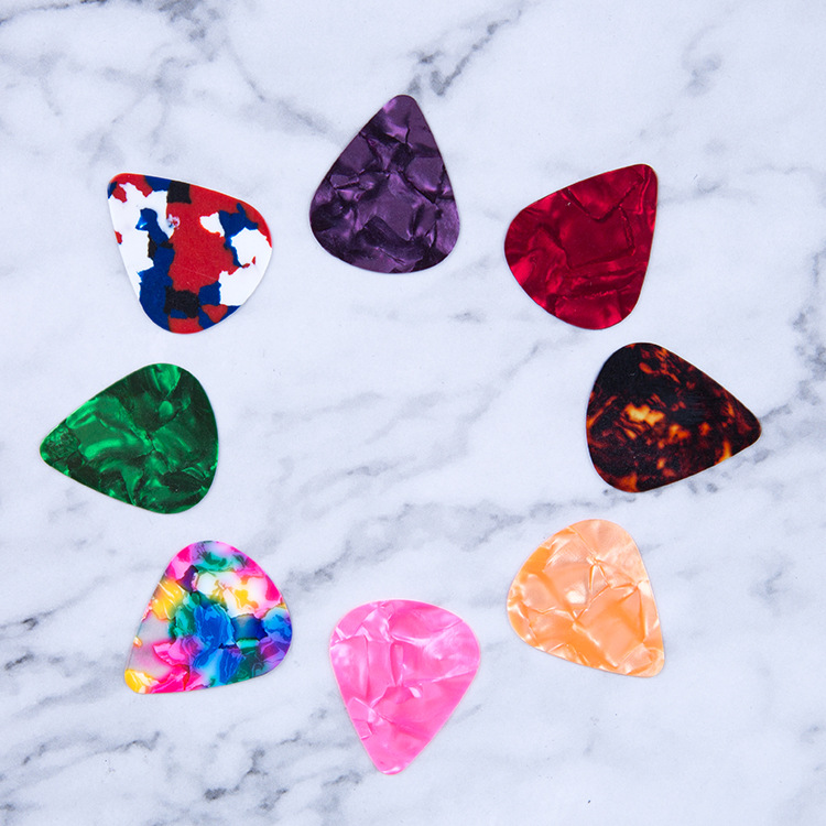 Wholesale guitar ABS pick celluloid 0.46/0.71/0.96 pick shrapnel guitar popular pick
