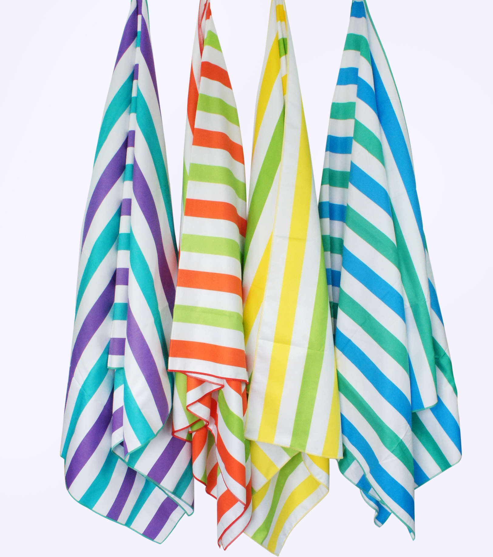 90X200 striped absorbent quick-drying beach towel microfiber striped beach towel non-stick sand striped beach towel