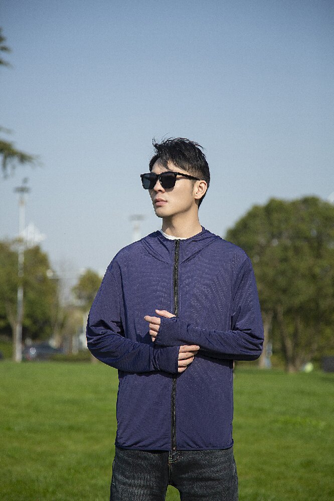 Picture of Jiao's Same Style Summer Ice Silk Non-Uv Protection Clothing for Men and Women with Brim, Non-Uv Protection, Breathable, Quick-Drying Fishing Sun Protection Clothing