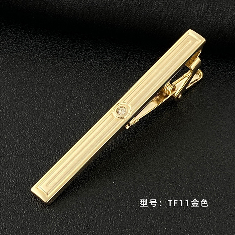 Picture of Men's Tie Clip Manufacturer Direct Sales Yiwu Cross-Border Business Metal Tie Clip Tieclips Bow Tie Business Style
