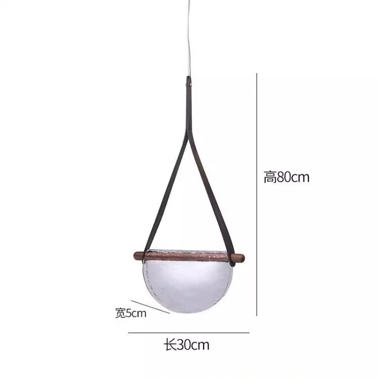 Picture of Nordic Creative Designer Glass Chandelier Advanced Sense Bedroom Restaurant Hotel Homestay Light Luxury Decorative Bar Table Lamp