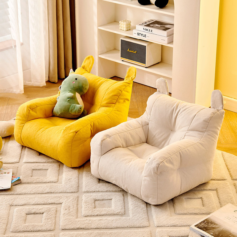 Kids sofa lazy living room baby reading cartoon girl cute sofa chair sitting on the floor home baby bear