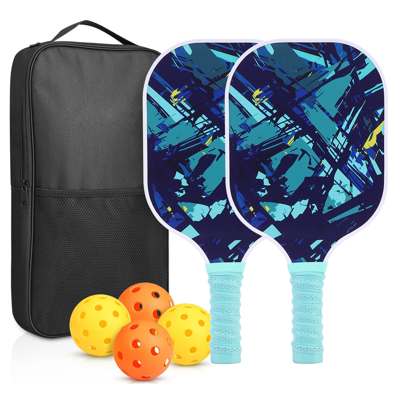 Picture of Peak ball racket glass fiber edge strip UV pattern design outdoor leisure entertainment cross-border pickle pickle racket