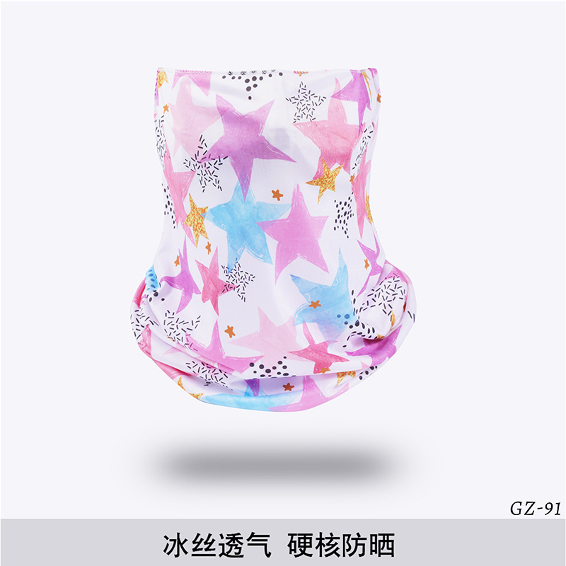 Picture of Outdoor ice silk mask changeable ear scarf men's and women's bicycle riding hood collar sun protection scarf summer