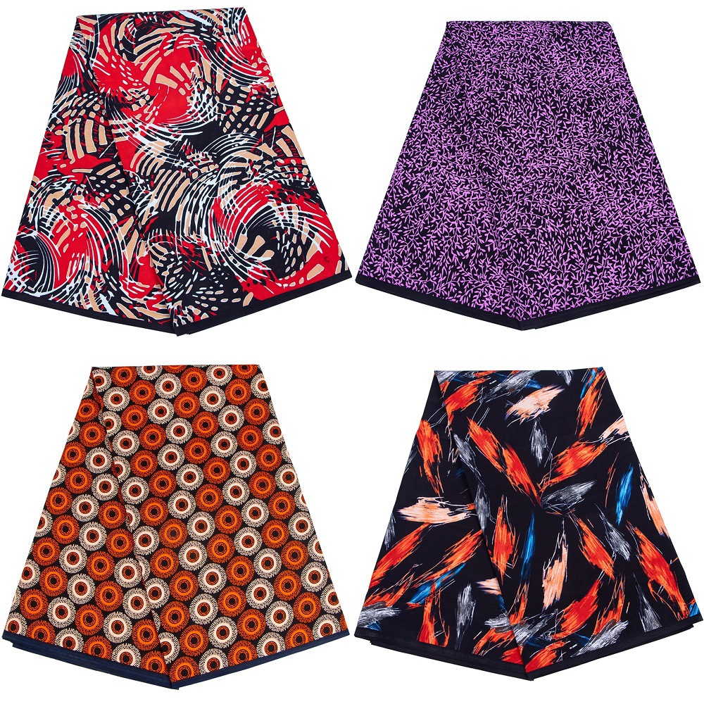 Cross-Border Supply African Printed Cotton Fabric Ankara Ethnic Fabric Dropshipping