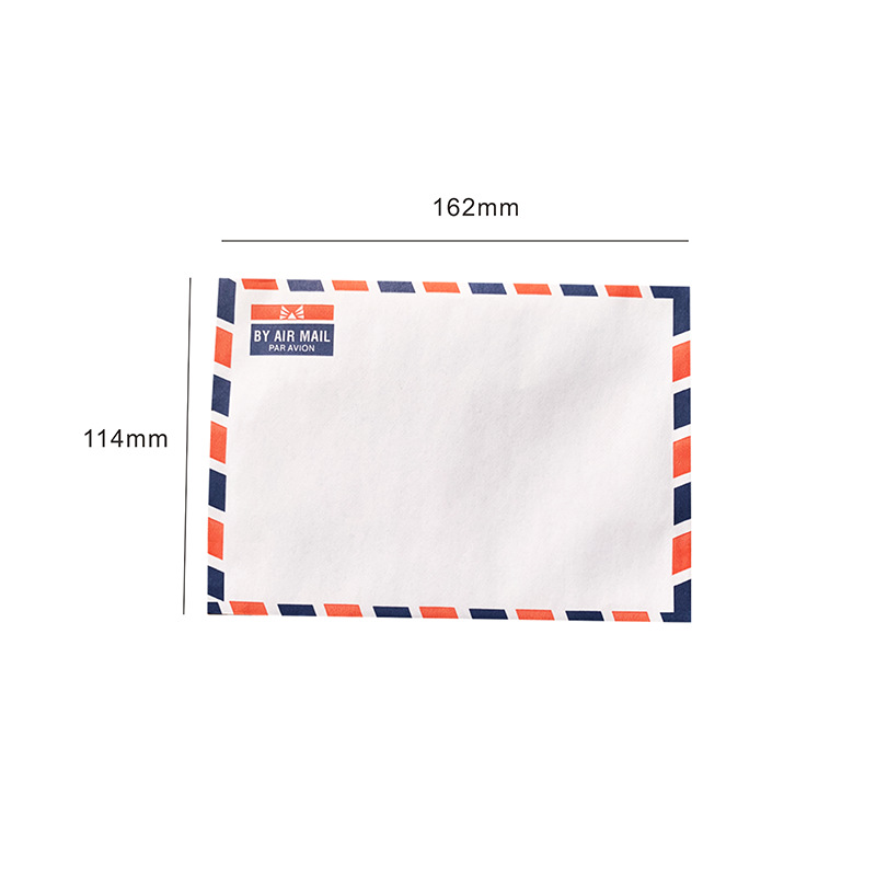 Picture of White Greeting Card Invitation Letter Wedding Invitation Envelope Thickened Plain Color Retro Western Style Invitation Card Kraft Paper Envelope Bag