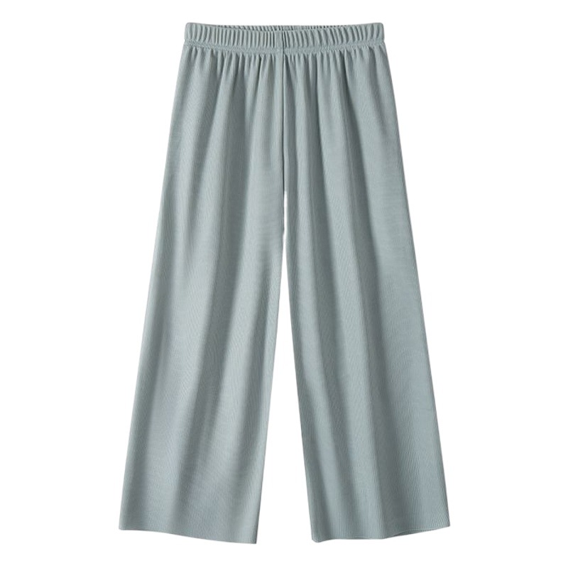 Girls' Wide Leg Shaking Pants Western Style Summer Thin Baby's Wide Leg Ice Silk Children's Straight Pants Loose Casual Children's Clothing