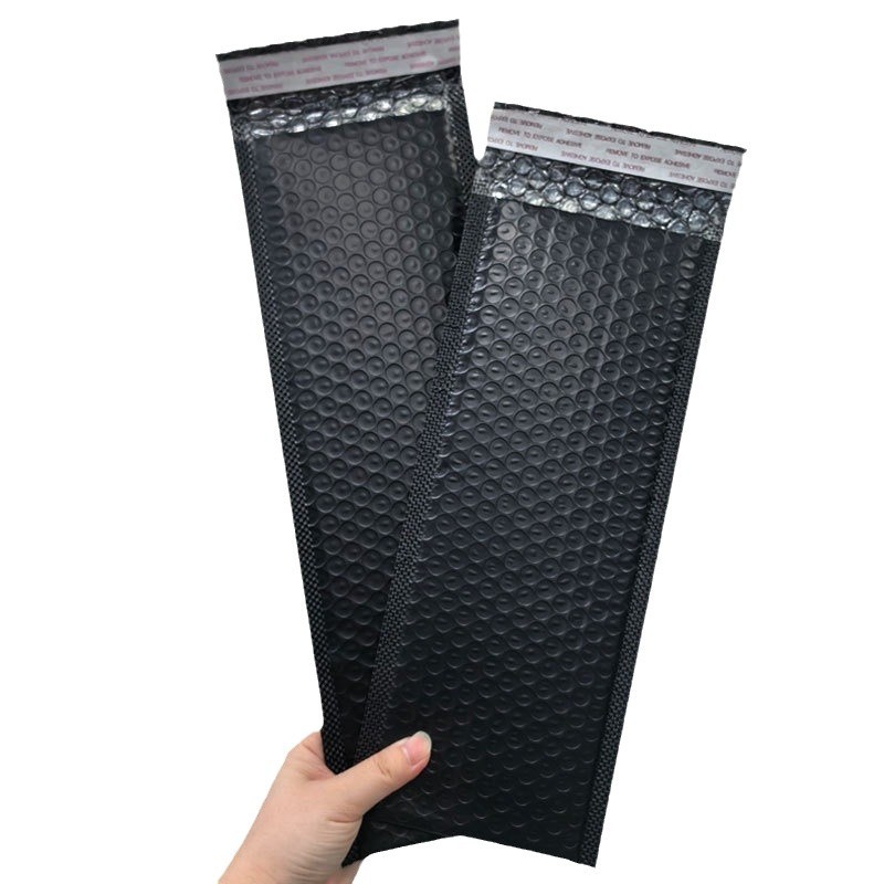 Picture of in stock Long Strip Bubble Express Bag Large Logistics Bag Wrapping Bag Slender Thickened Black Bubble Bubble Bag