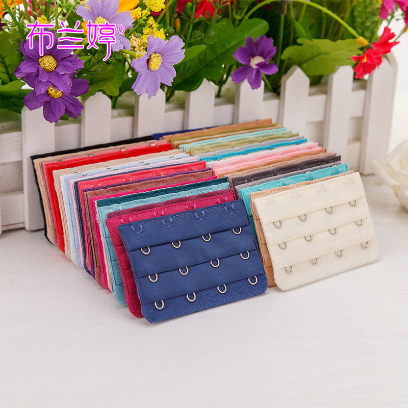 Picture of Three-row four-button stainless steel underwear back buckle three-row four-button Bra extension buckle unpackaged Bra extension buckle
