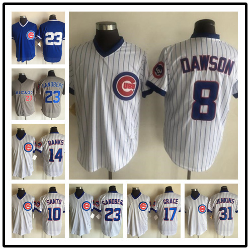 Retro Baseball Jersey Chicago Cubs Chicago Embroidered Baseball Jersey