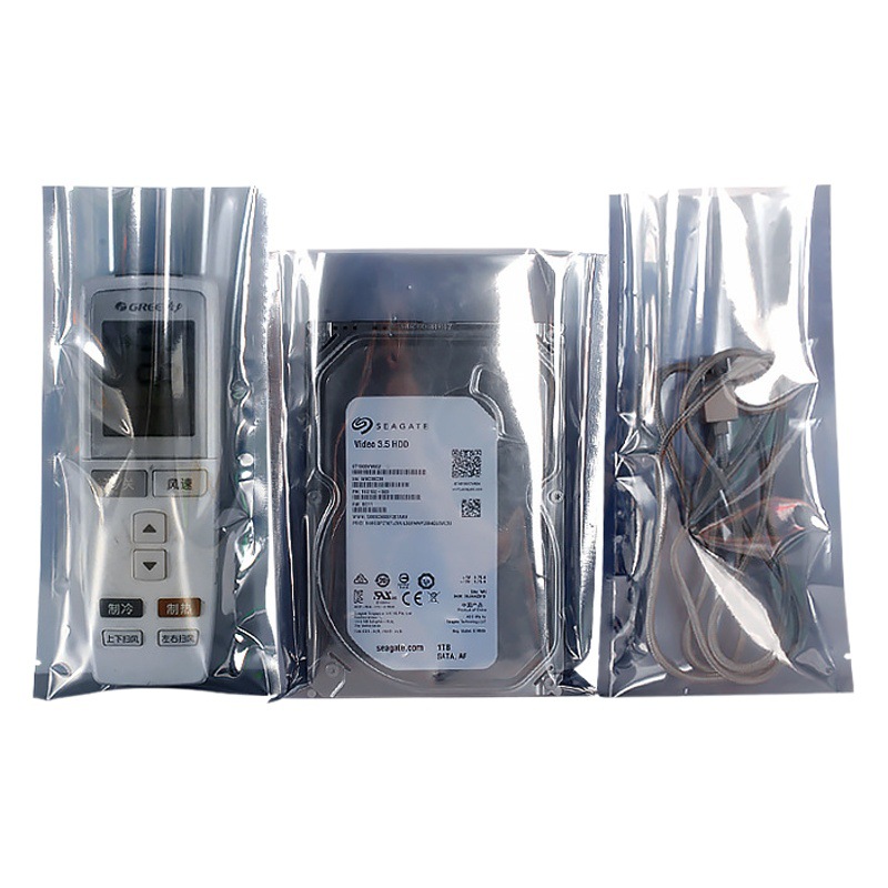 Customized 15-Wire Anti-Static Flat Flap Pocket Pants Hard Drive Shielding Bag Computer Accessories Ziplock Bag Motherboard Chip Sealed Bag