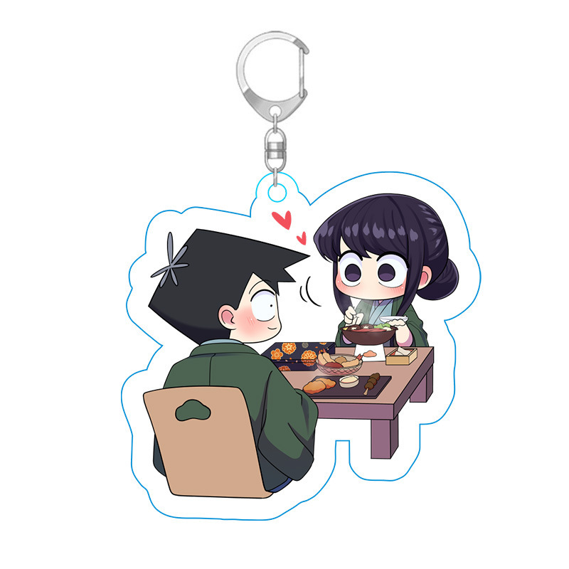 Picture of Ancient students have communication disorders animation surrounding only wild people key chain acrylic key chain hanging