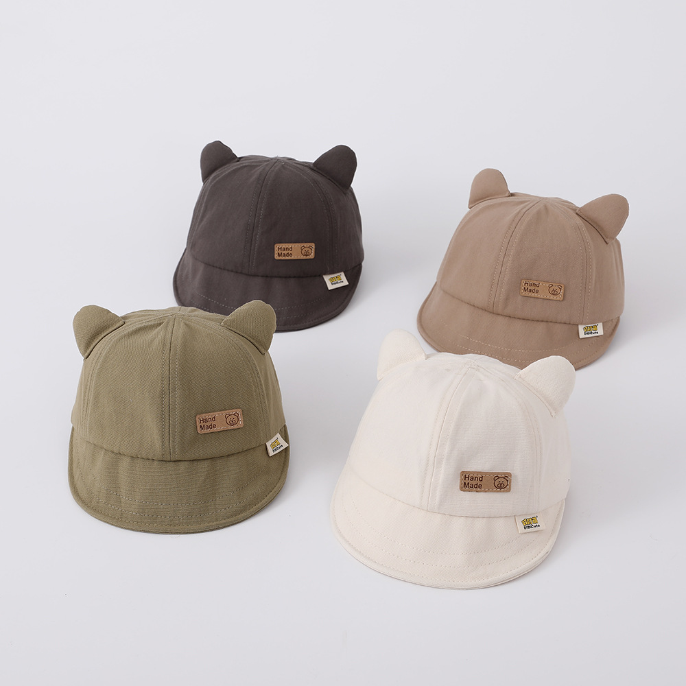 Baby hat spring and autumn baby outdoor sun hat for boys and girls baby super cute baseball cap children soft brim cap