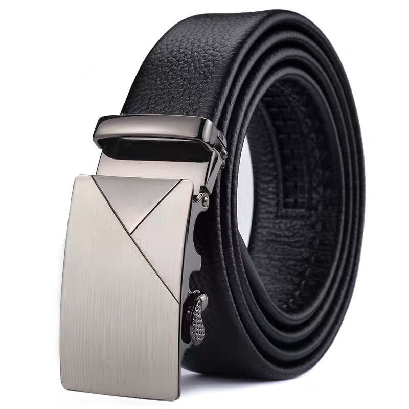 Picture of Men's belt automatic buckle litchi pattern belt business gift online shop clothing accessories gift pants belt factory wholesale