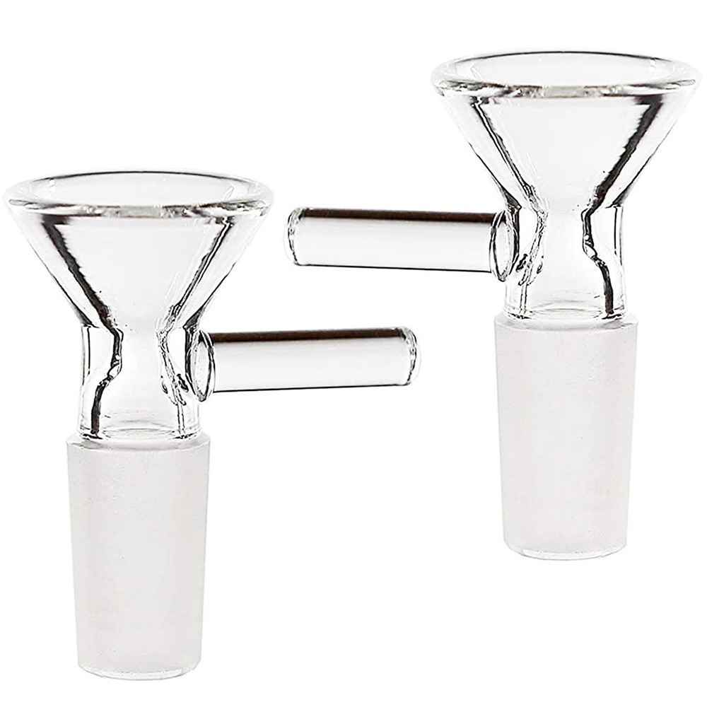 Cross-Border American Export Glass Smoke Pot Pipe Handmade Sticky Stick Funnel Male Glass Smoke Gun Glass Small Bucket Insertion Rod