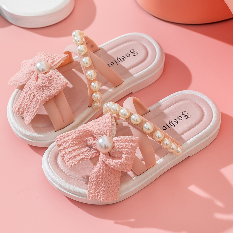 Picture of Girls Slippers Summer 2025 New Style Indoor and Outdoor Wear Non-Slip Soft Sole Wear-Resistant Cute Princess Style Slippers