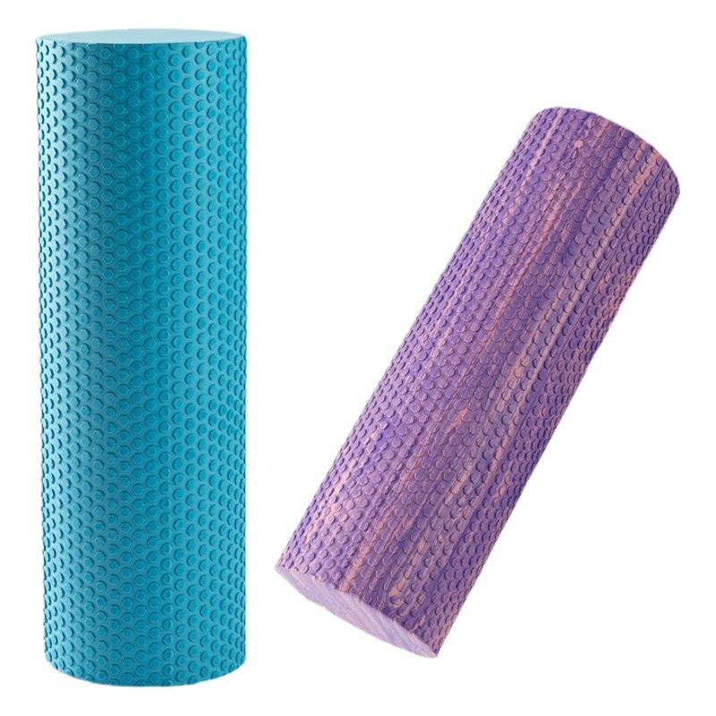 Fitness massage shaft yoga column camouflage solid eva yoga column rainbow foam floating point yoga axis can print logo