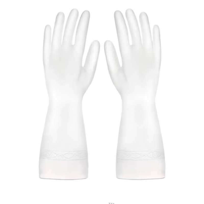 Thin Kitchen Washing Dishes and Clothes Household Rubber Women's Waterproof, Oil-Proof, Hook-Proof Rubber Durable Housework Gloves