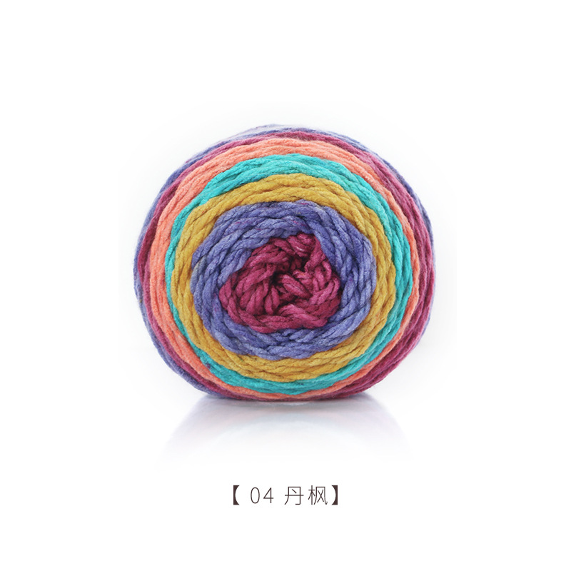 Picture of Jiathuizhi warm cake ball hand-woven acrylic wool soft scarf hat sweater crochet thick wool