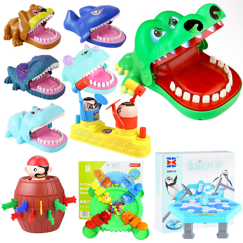 Picture of Parent-Child Game Finger Bite Toy Large Cute Bear Children's Tricky Decompression Fun Bite Finger Toy by Teeth