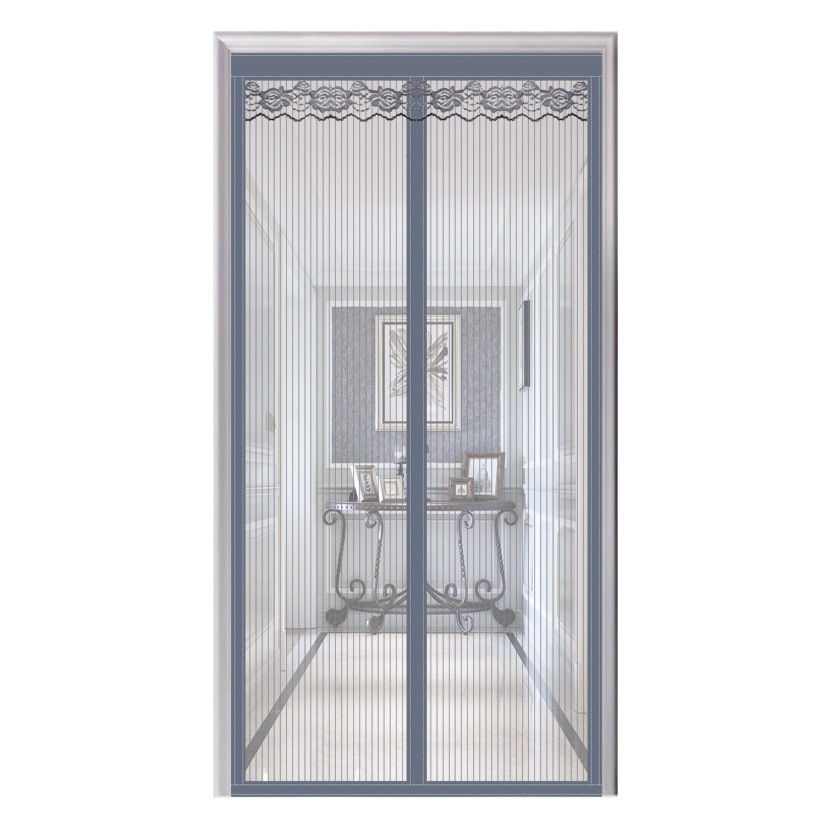 Wholesale Diamond Yarn Anti-mosquito Door Curtain Summer Home Anti-cat Scratch Magnetic Suction Non-perforated Mute Diamond Net Door Curtain