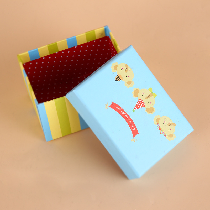 Picture of Cute Cartoon Children's Holiday Gift Box Square Gift Box Gift Packaging Box Gift Empty Box Wholesale Customization