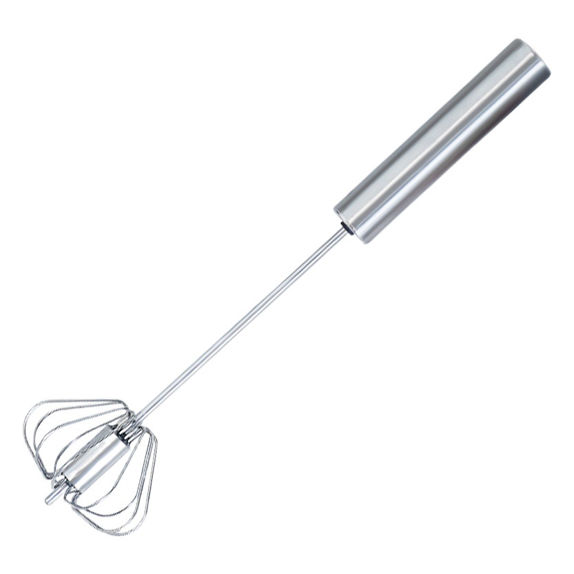 Picture of Baking Tools Household Rotary Egg Beater Handheld 10 Inch 12 Inch Stainless Steel Semi-automatic Egg Beater Egg Beater