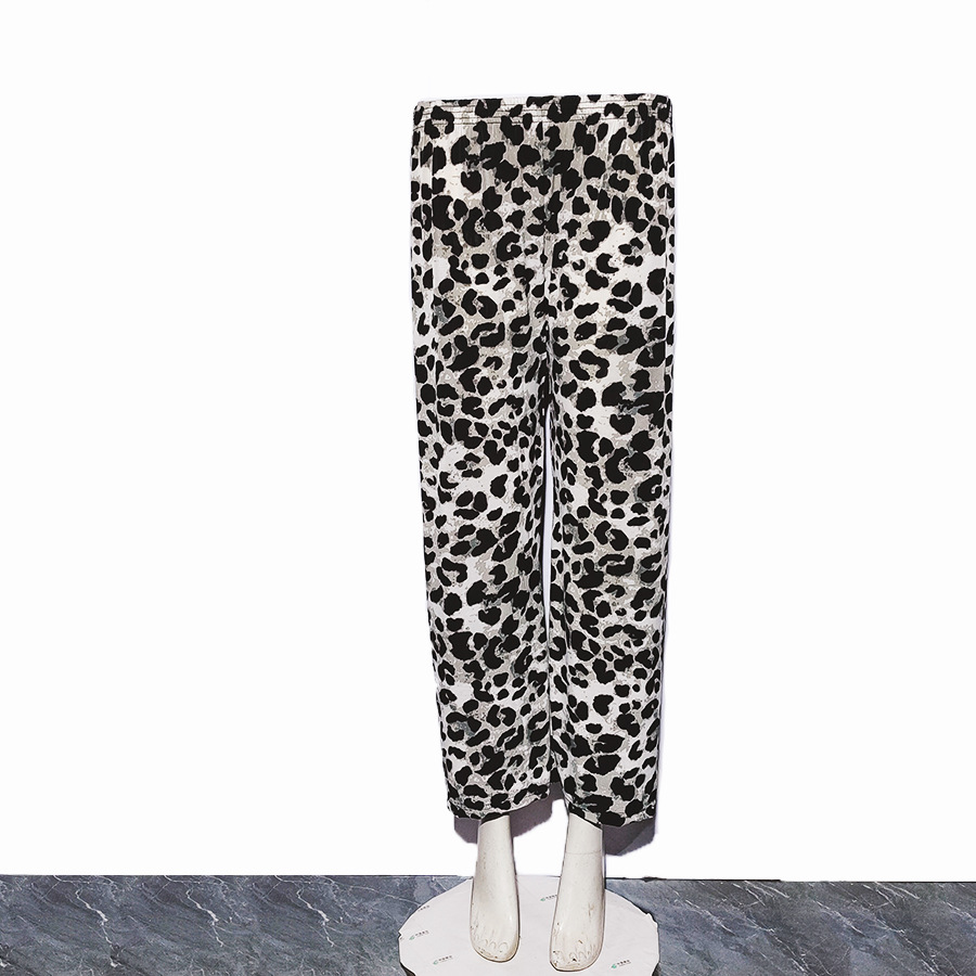Picture of Cross-border Fashion Ink Butterfly National Style Casual Pants Women's New Chinese Style Loose Wide Leg Loose Summer New Ankle-length Pants