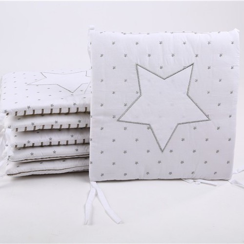 Picture of Cross-border bed circumference small star baby bed circumference embroidered cotton cartoon bed circumference safety protection baby bed circumference category a
