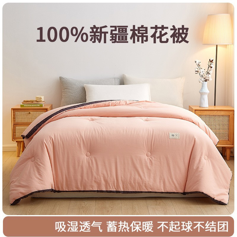 Picture of Xinjiang Pure Cotton Quilt Winter Quilt Thickeneded Warm Cotton Quilt Core All Year Round Autumn and Winter Cotton Batting Single and Double Spring & Fall Quilt