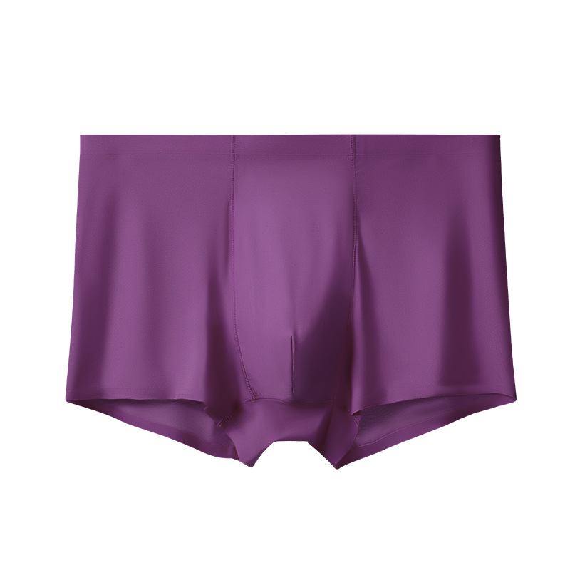 Picture of Men's underwear seamless ice silk underwear men's loose seamless underwear plus size solid color wholesale underwear men's boxers