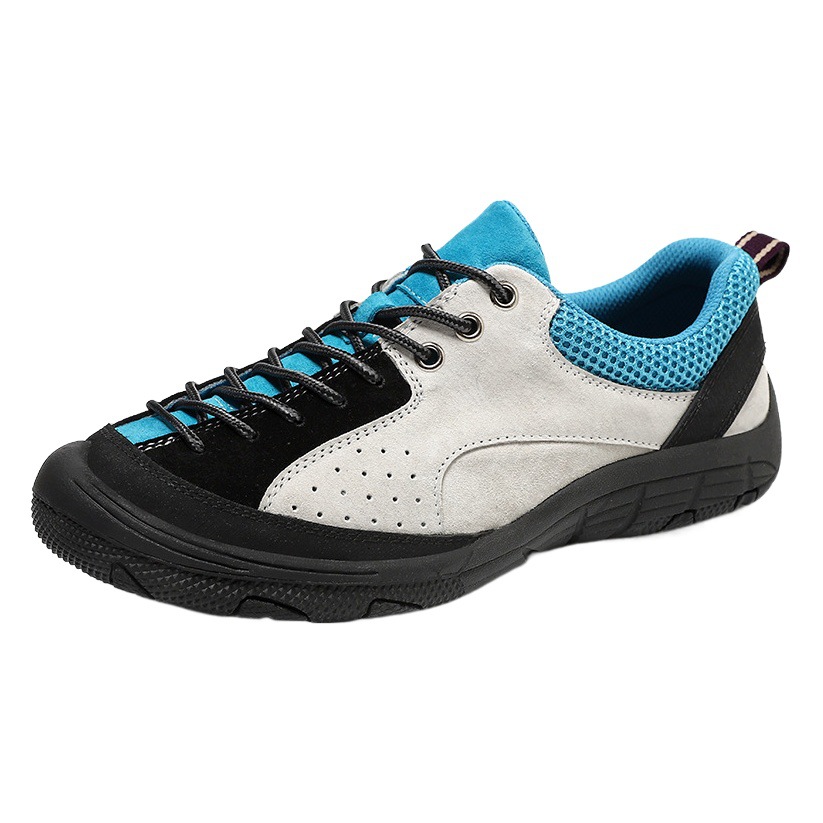 Foreign trade cross-border outdoor casual shoes travel camping hiking men's shoes all-match non-slip wear-resistant hiking shoes genuine leather shock absorption