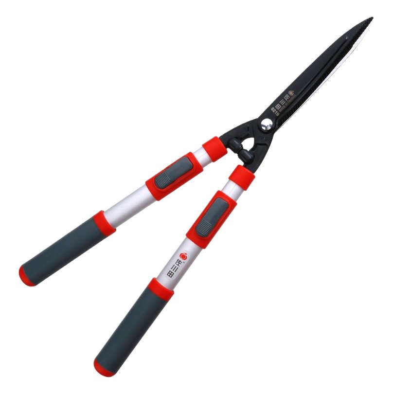 Taiwan original Japanese SK5 steel Sagawa Tian 8219 serrated cutting edge telescopic hedge shears lightweight hedge garden