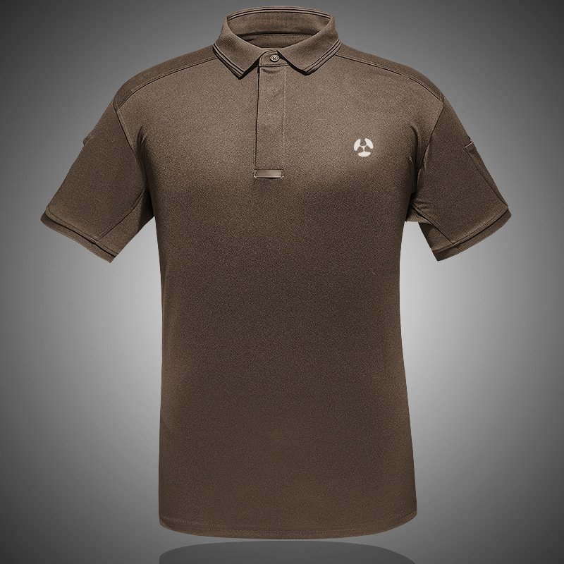 Picture of Mingpeng Outdoor Quick-drying Clothes Lapel Polo Shirt Short-sleeved Men's Sports Sweat Clothes Tactical T-shirt Physical Training Clothes