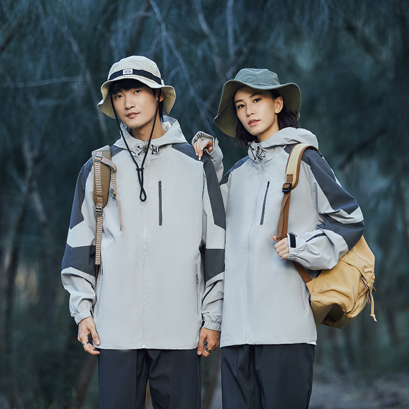 Spring and Autumn New Outdoor Sports Couple Jacket Parent-child Clothing Waterproof 3-in-1 Trench Coat Jacket Children's Clothing