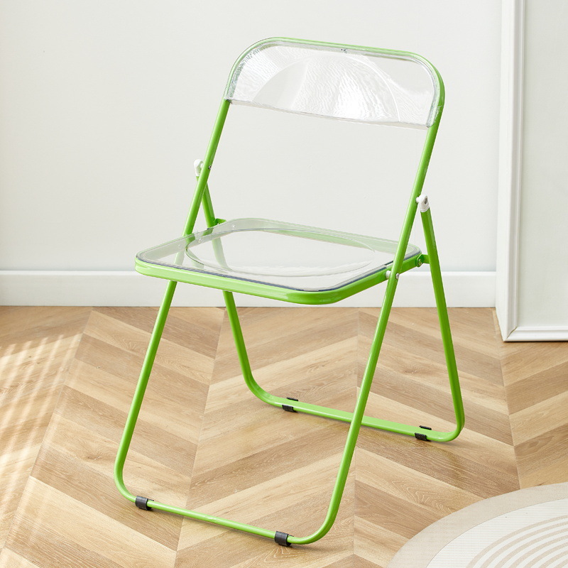 Picture of Plastic folding chair home back chair Internet celebrity photo chair dormitory dining chair conference office chair outdoor folding stool