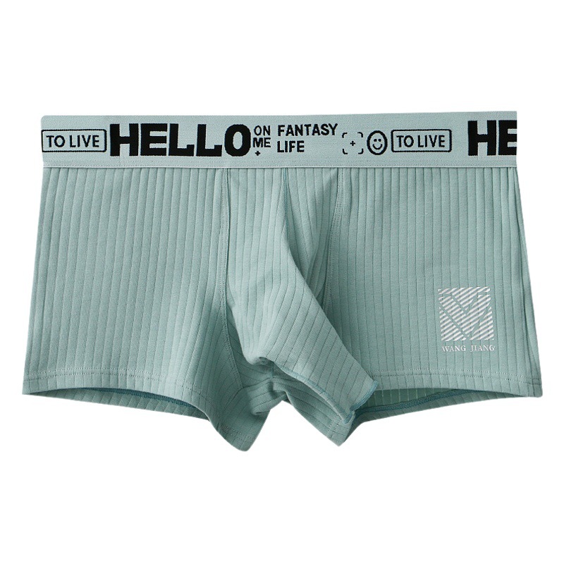 Pure cotton breathable men's boxer youth personalized bullet separation boxer shorts elephant nose opening JJ set breathable pants