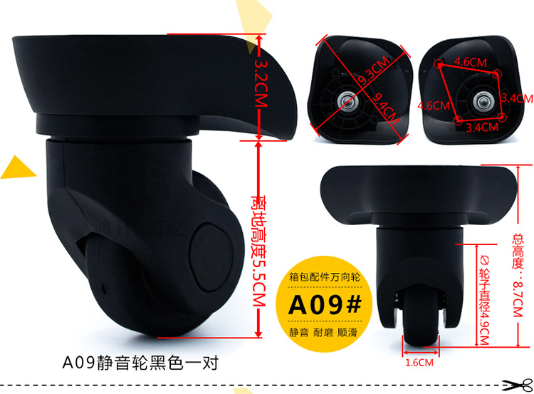 Picture of A generation of all kinds of luggage case wheel accessories luggage accessories universal wheel luggage suitcase wheel accessories