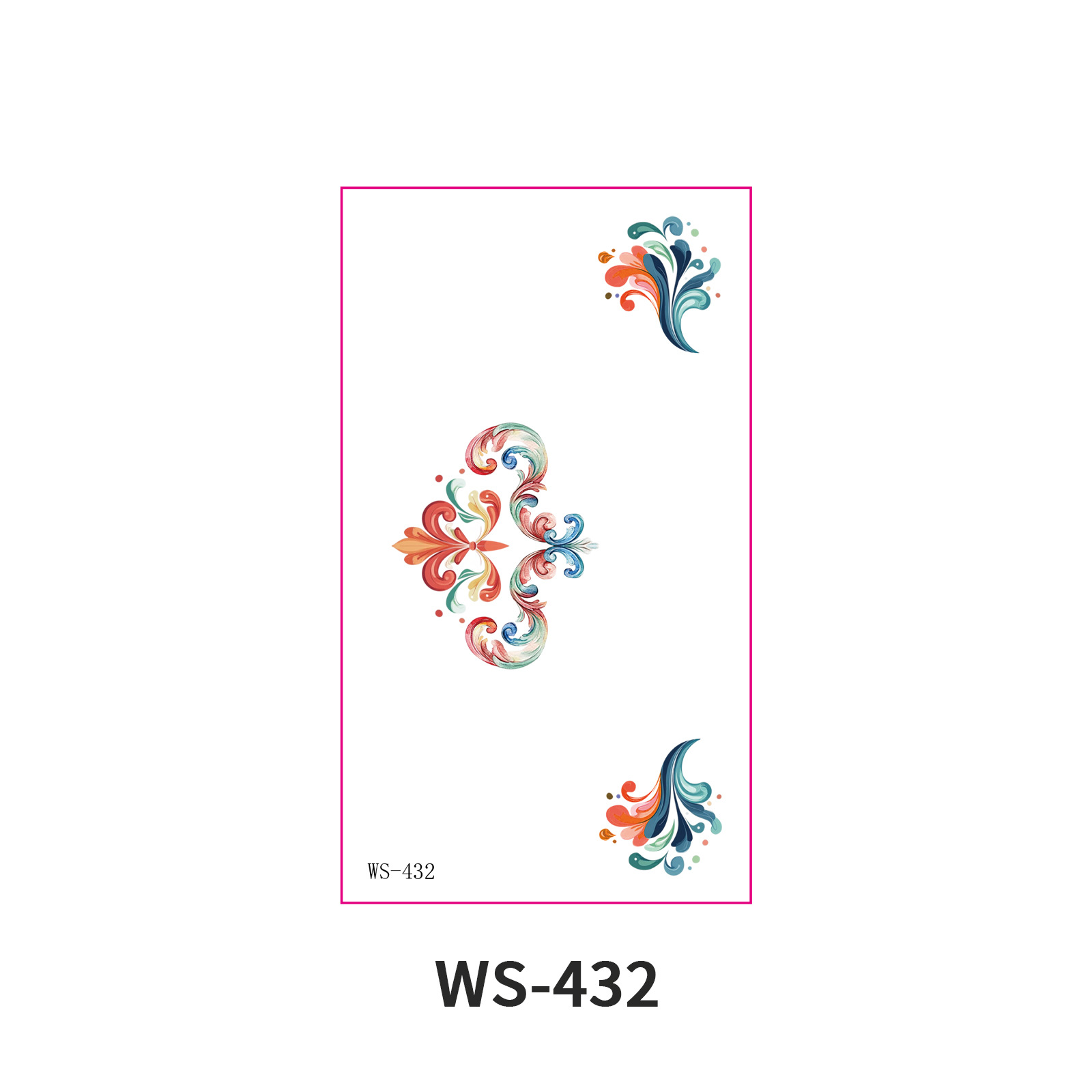 Picture of New Nezha Acrylic Face Tattoo Sticker Children's Forehead Print Eyebrow Sticker Waterproof Sweat Painted Face Sticker