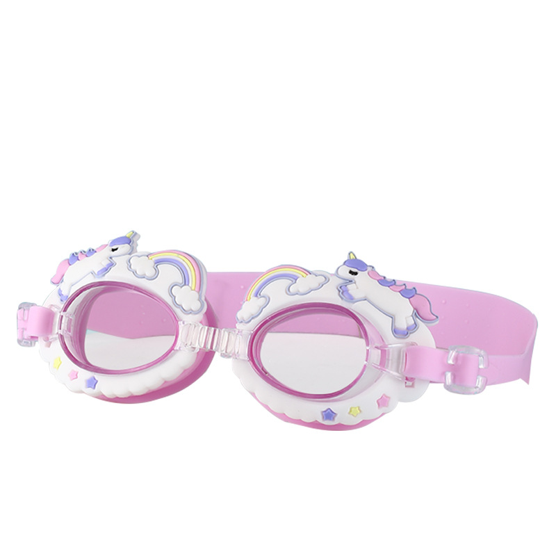 Picture of New pink small fish cartoon children swimming goggles for boys and girls children baby waterproof anti-fog HD crab swimming goggles