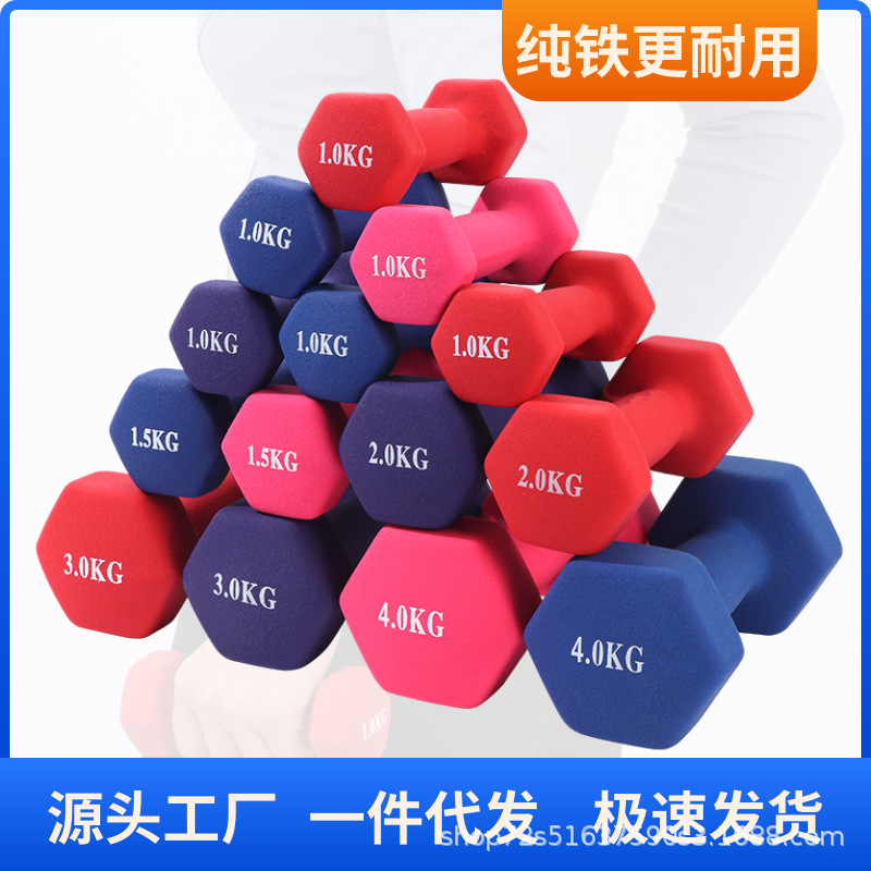 Ladies Dumbbell Fitness Household Fitness Equipment Dumbbell Cast Iron Dumbbell Yoga Exercise Small Dumb Arm