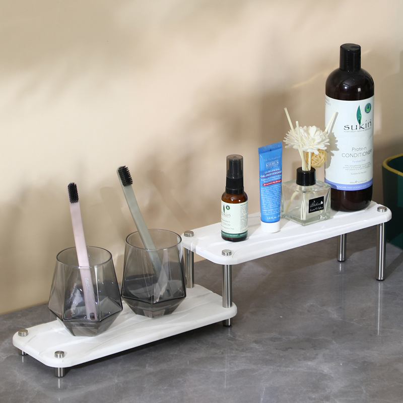 Picture of Trapezoidal Double-layer Diatom Mud Cup Holder Wash Table Surface Absorbent Diatom Mud Soil Pad Household Mouthwash Cup Holder