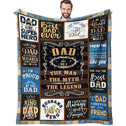 Picture of Cross-border gift to father flannel blanket single-layer printed blanket production source factory wholesale direct sales